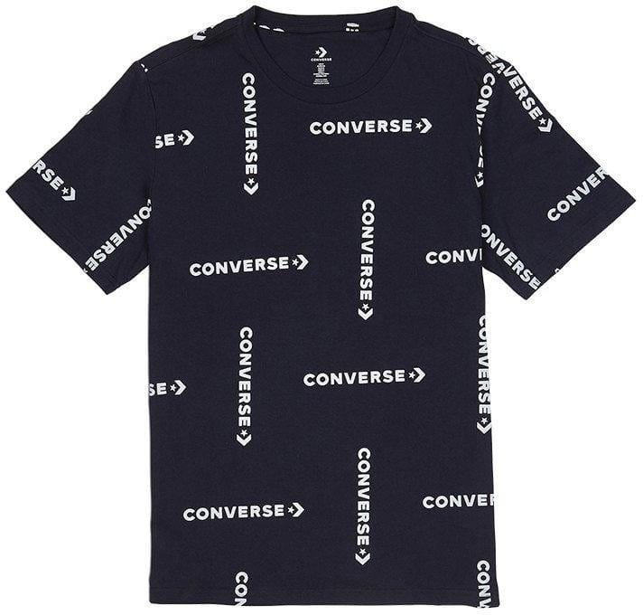 Tricou converse grid wordmark print tee t-shirt