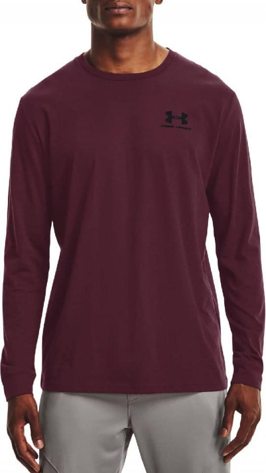 Tricou Under Armour UA SPORTSTYLE LEFT CHEST LS-RED