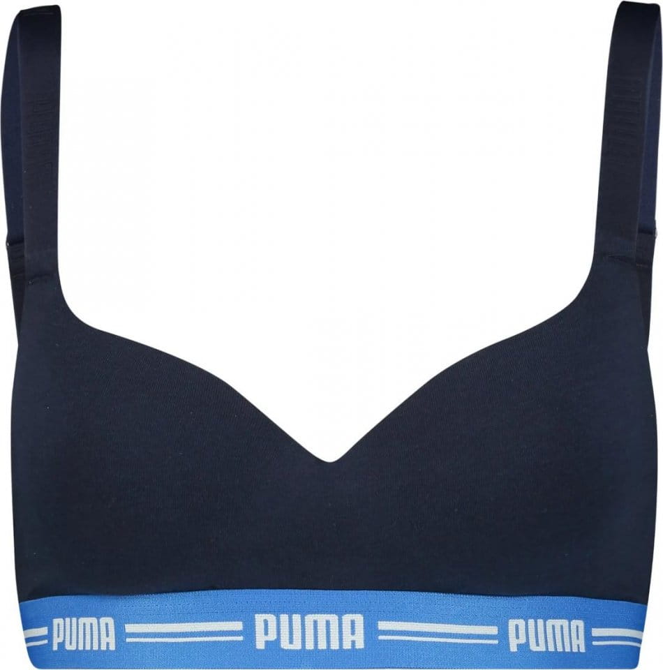 Bustiera Puma Padded Top Sport-BH Damen Blau F009