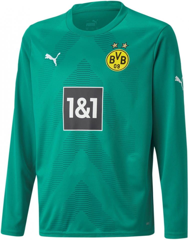 Bluza cu maneca lunga Puma BVB GK Jersey Replica LS Jr w/ Sponsor 2022/23