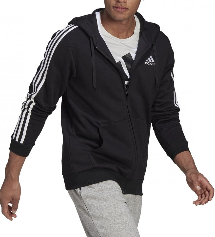 Hanorac cu gluga adidas Sportswear Essentials 3-Stripes FZ Bluza