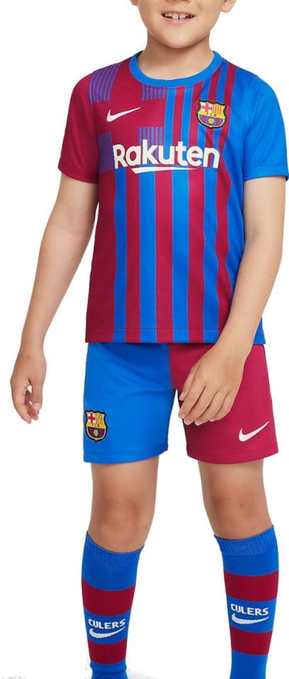 Trening Nike FC Barcelona 2021/22 Home Little Kids Soccer Kit