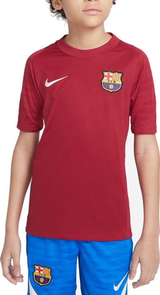 Tricou Nike FC Barcelona Strike Big Kids Dri-FIT Short-Sleeve Soccer Top