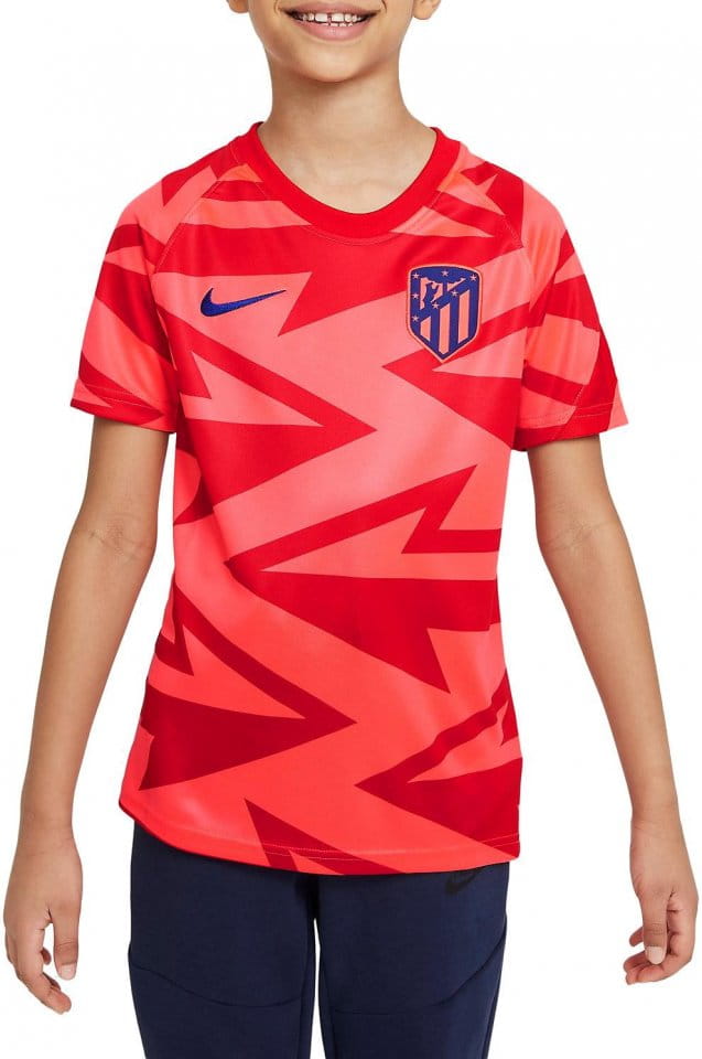 Tricou Nike Atlético Madrid Big Kids Pre-Match Short-Sleeve Soccer Top