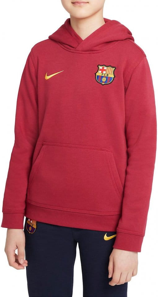 Hanorac cu gluga Nike FC Barcelona Big Kids Full-Zip Fleece Hoodie