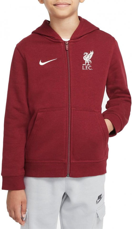 Hanorac cu gluga Nike Liverpool FC Big Kids Full-Zip Fleece Hoodie