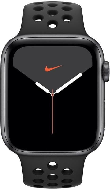 Ceas Apple Watch Series 5 GPS, 44mm Space Grey Aluminium Case with Anthracite/Black Sport Band