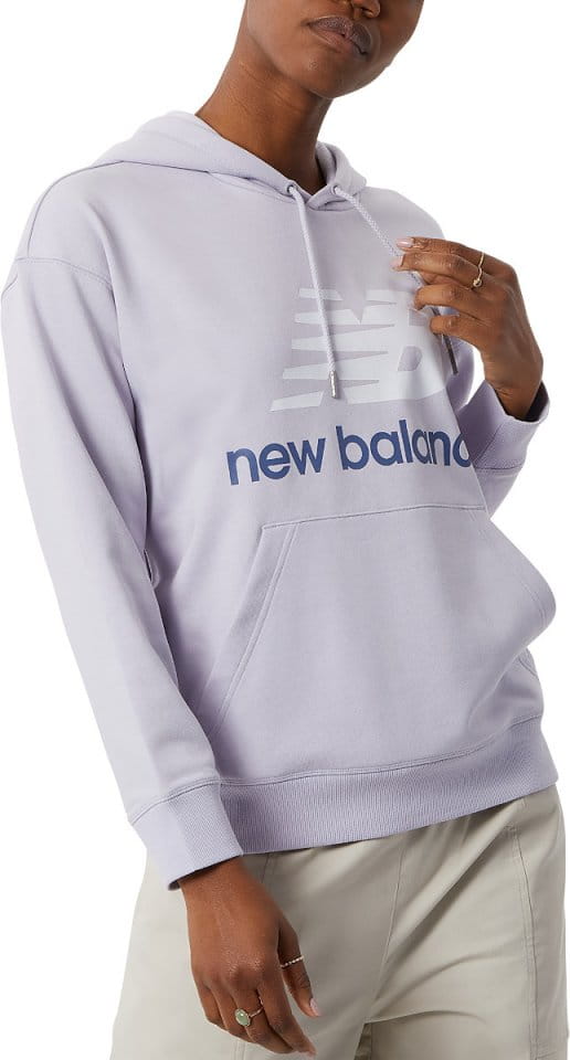 Hanorac cu gluga New Balance Essentials Stacked Logo Oversized Pullover Hoodie